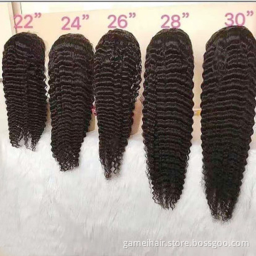 Cheap Wholesale 100% Natural HD Full Lace Human Hair Wig Raw Unprocessed Brazilian human hair Glueless 13x4 13x6 Lace Front Wig